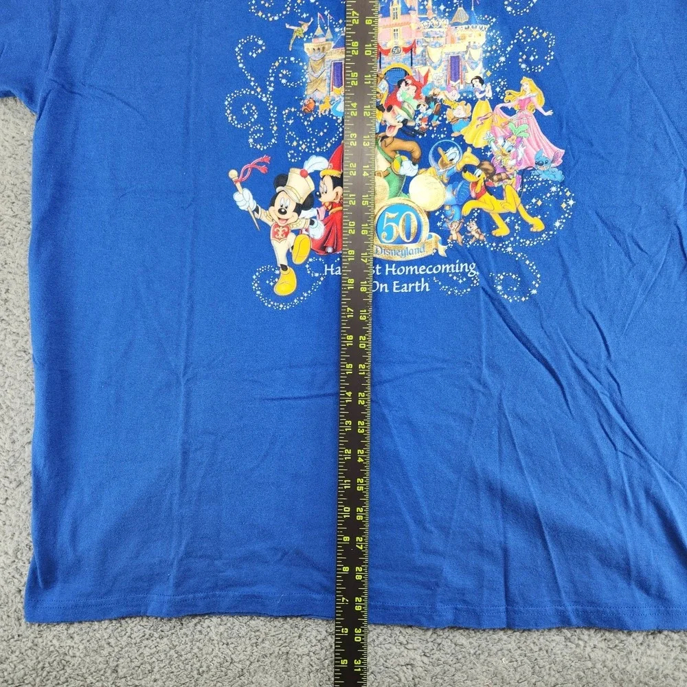 Vintage Disneyland Resort 50th Happiest Homecoming On Earth T-Shirt Mens 2XL - Picture 6 of 8